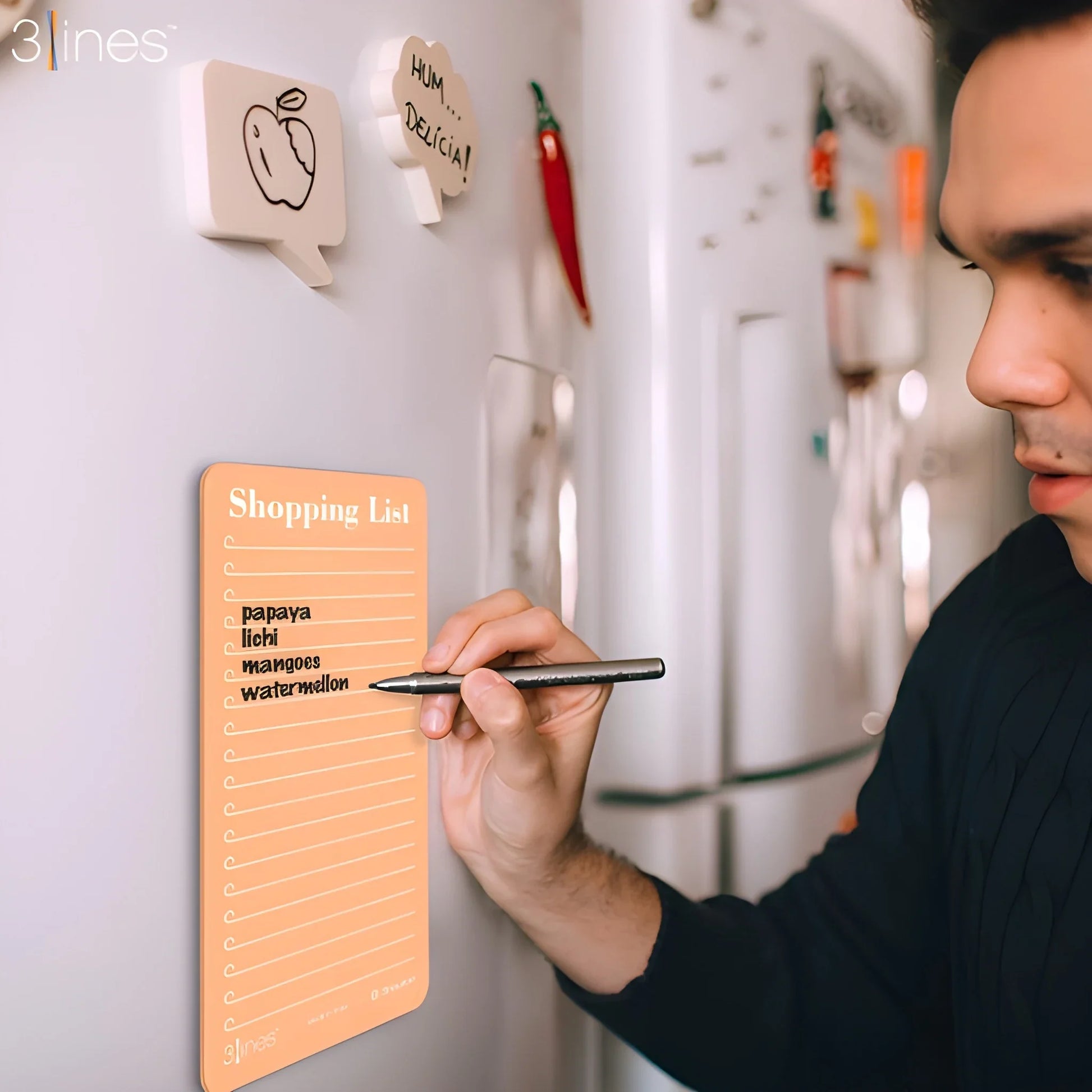 Magnetic Grocery List Board