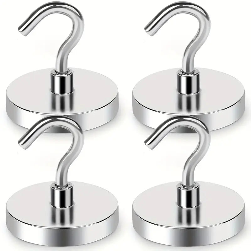 Magnetic Hooks Pack of 4 Home Accessories