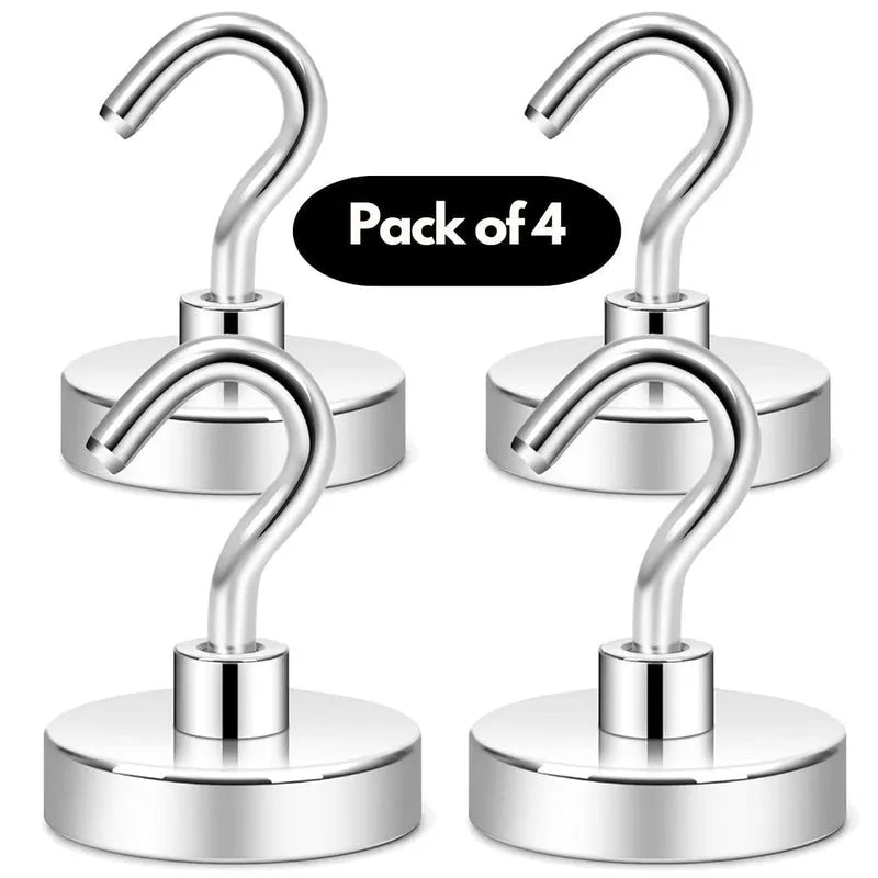 Magnetic Hooks Pack of 4 Home Accessories