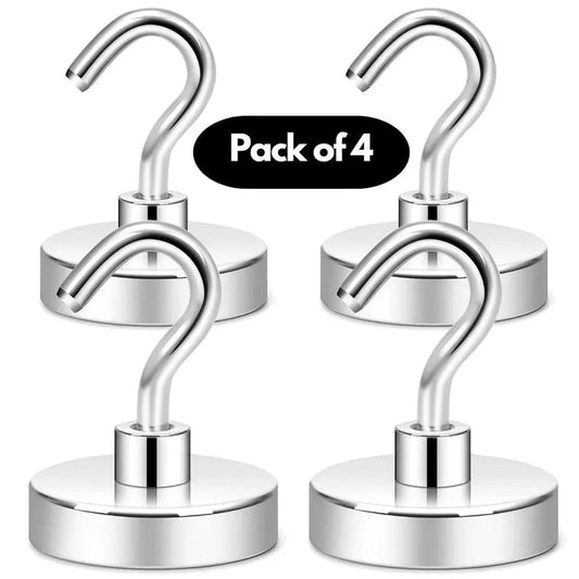 Magnetic Hooks Pack of 4 Home Accessories