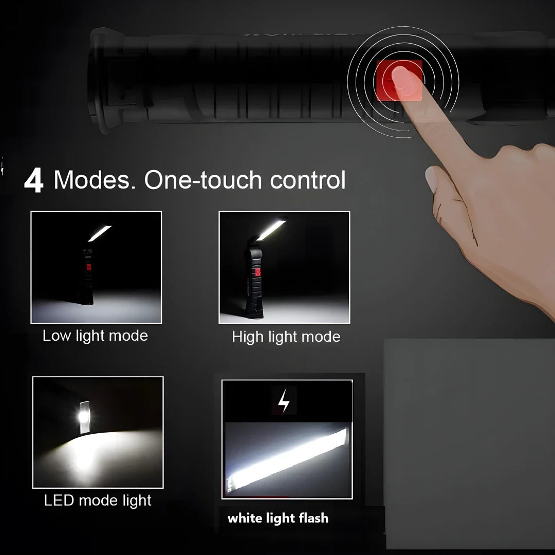Magnetic LED COB Light USB Rechargeable
