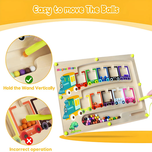 Magnetic Montessori Maze Board