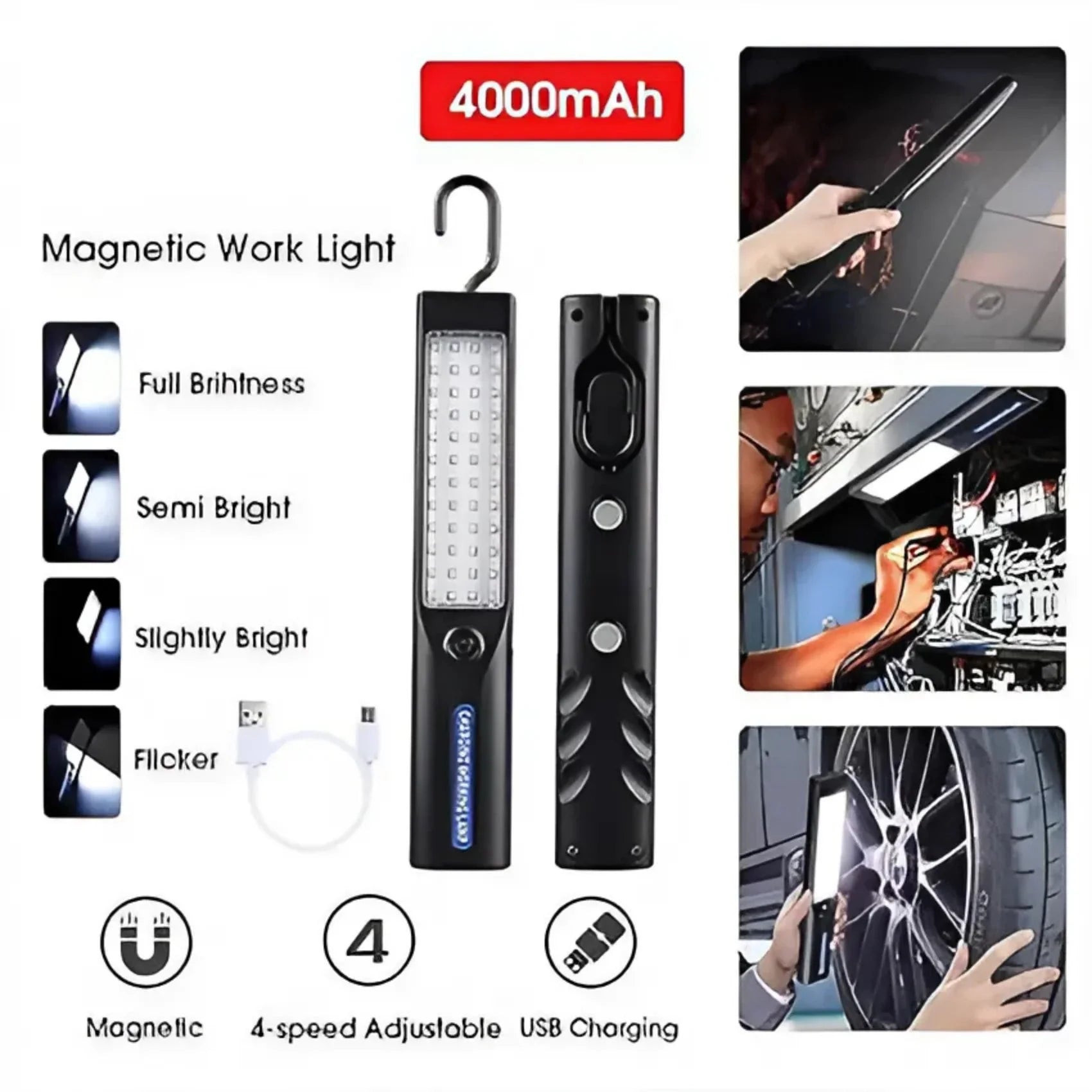 Magnetic Rechargeable Work Light Electronics