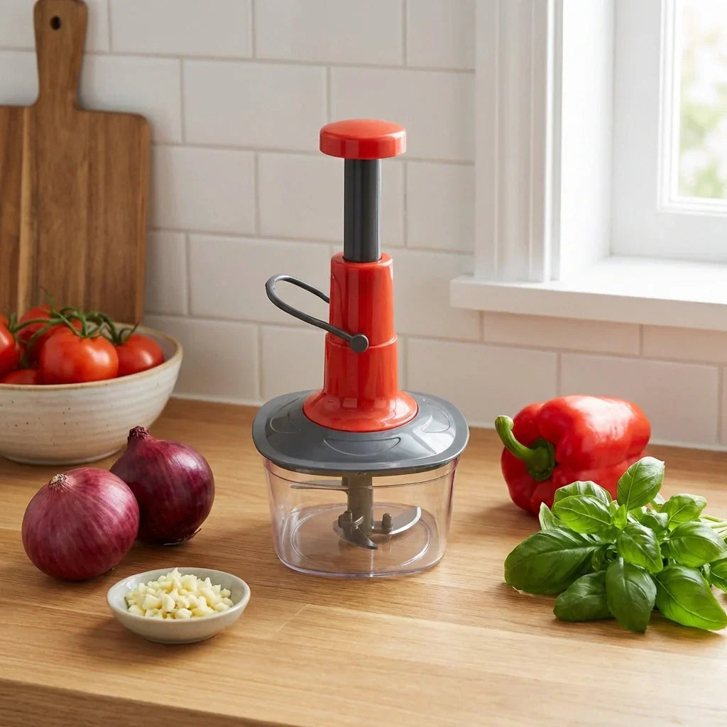 Best manual press fruit vegetable chopper - kitchen slicers | 2026 | fast shipping