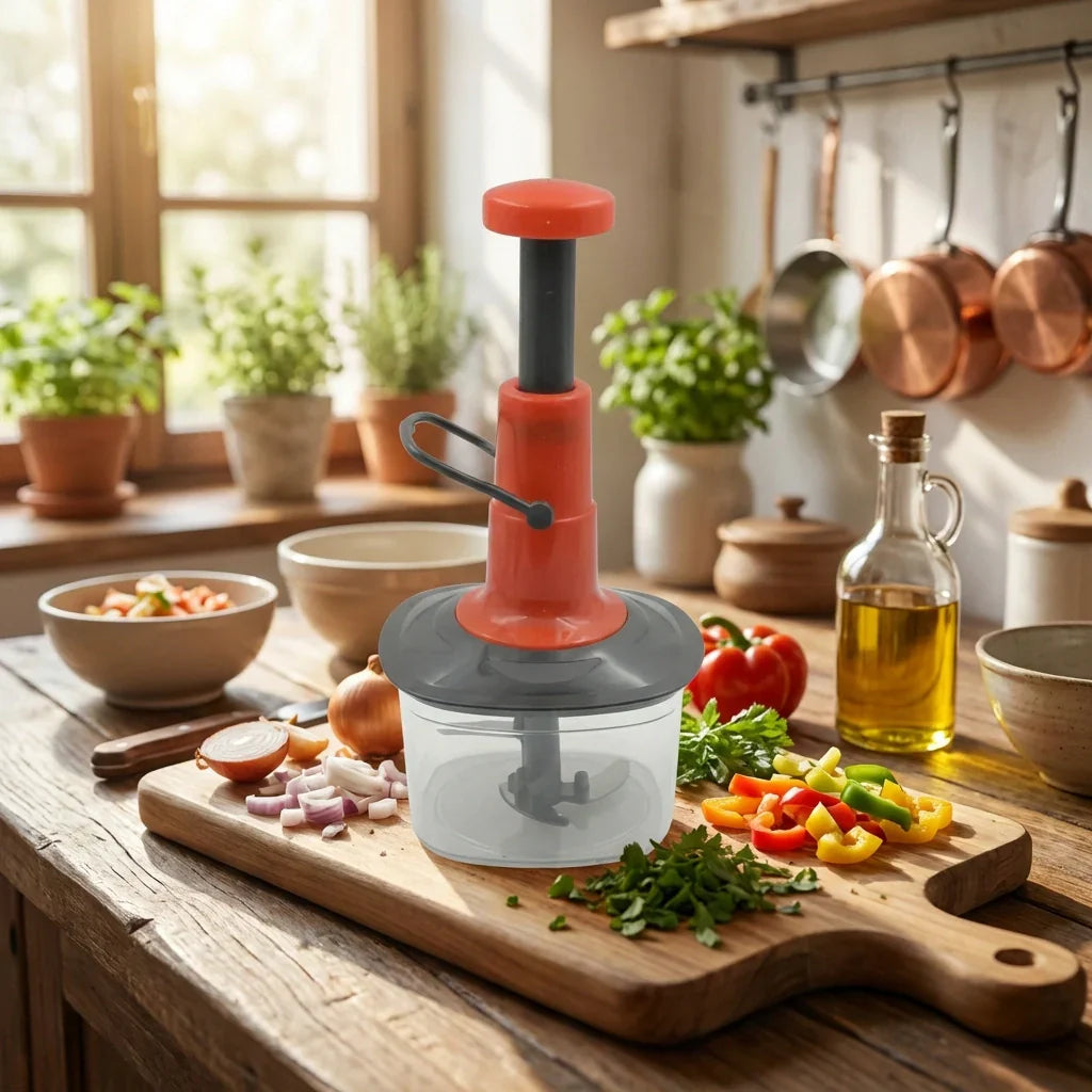 Best manual press fruit vegetable chopper - kitchen slicers | 2026 | fast shipping