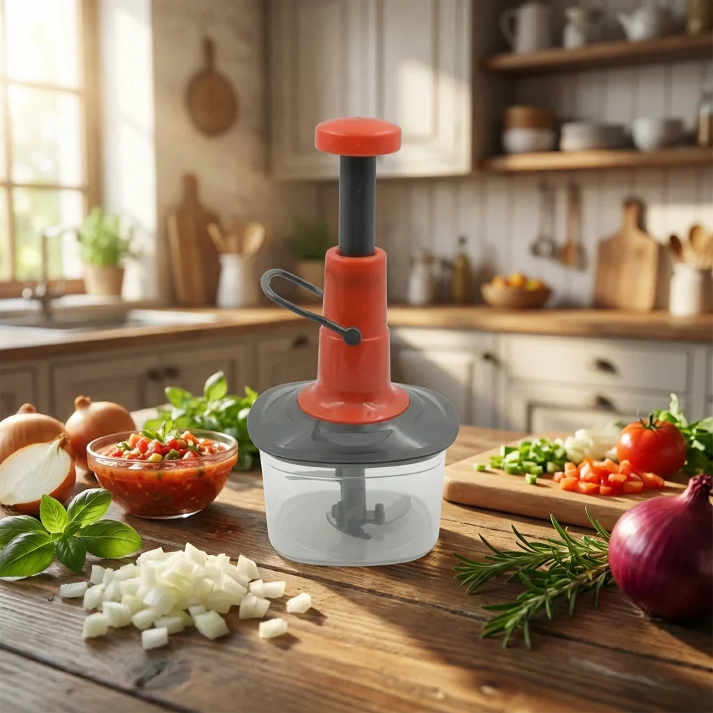 Best manual press fruit vegetable chopper - kitchen slicers | 2026 | fast shipping