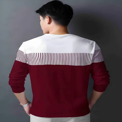 Maroon Block Style Tees clothing