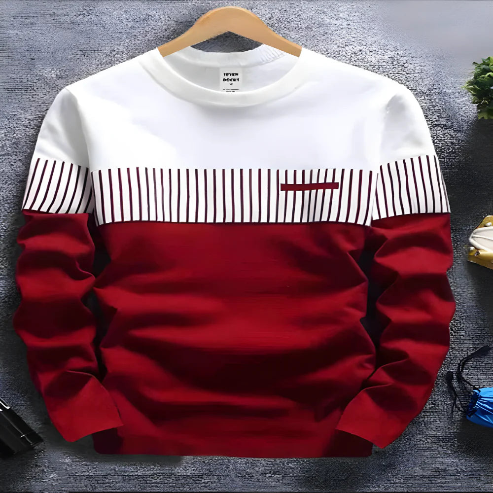 Maroon Block Style Tees clothing