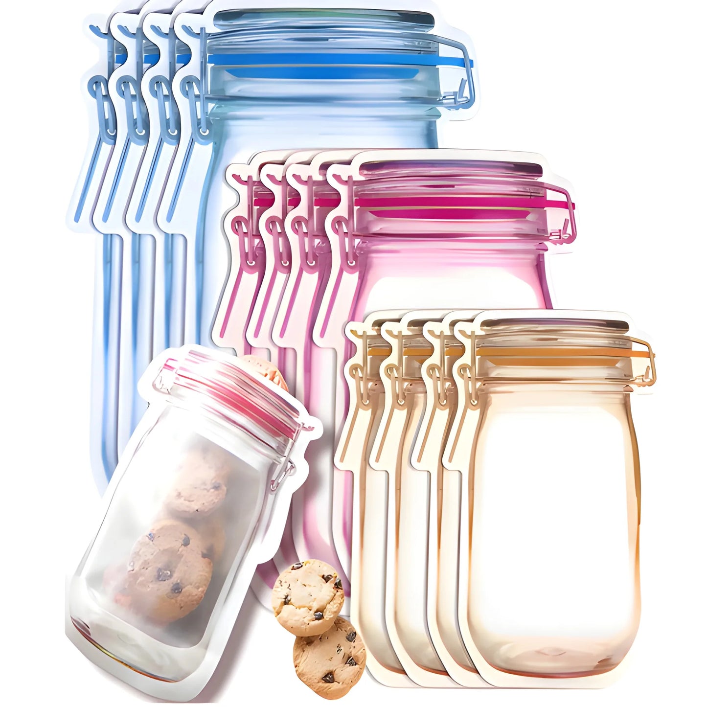 Mason Jar Zipper Pouches - Home & Kitchen