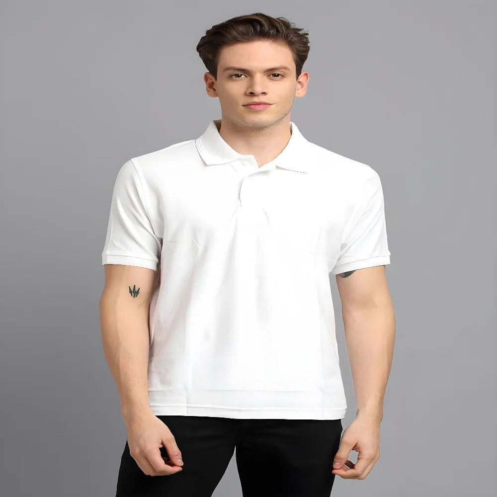 Matte Elegance Polo Tee clothing