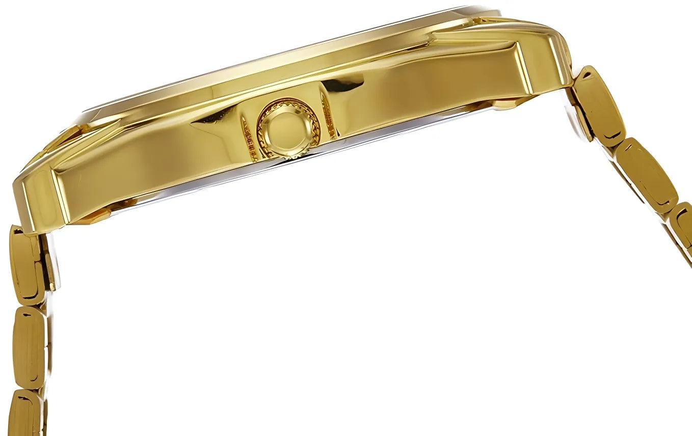 Men Gold Toned Dial Watch