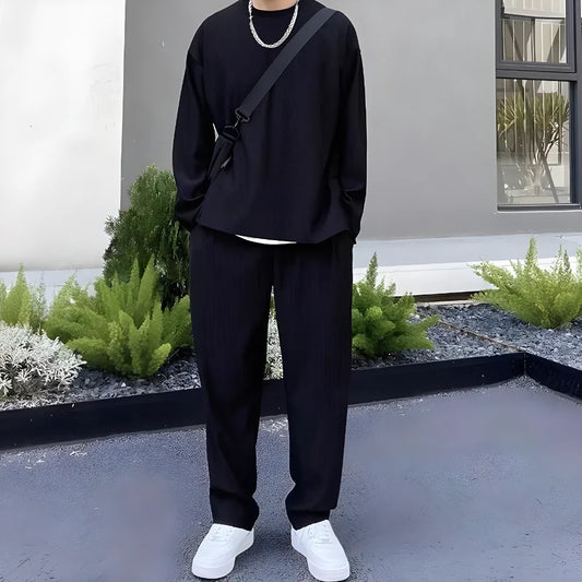 Men’s Black Co ord Set clothing