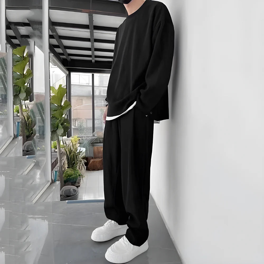 Men’s Black Co ord Set clothing