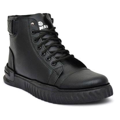 Men’s Black Korean Style Sneakers Boot 10