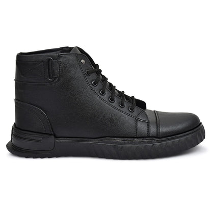 Men’s Black Korean Style Sneakers Boot 8