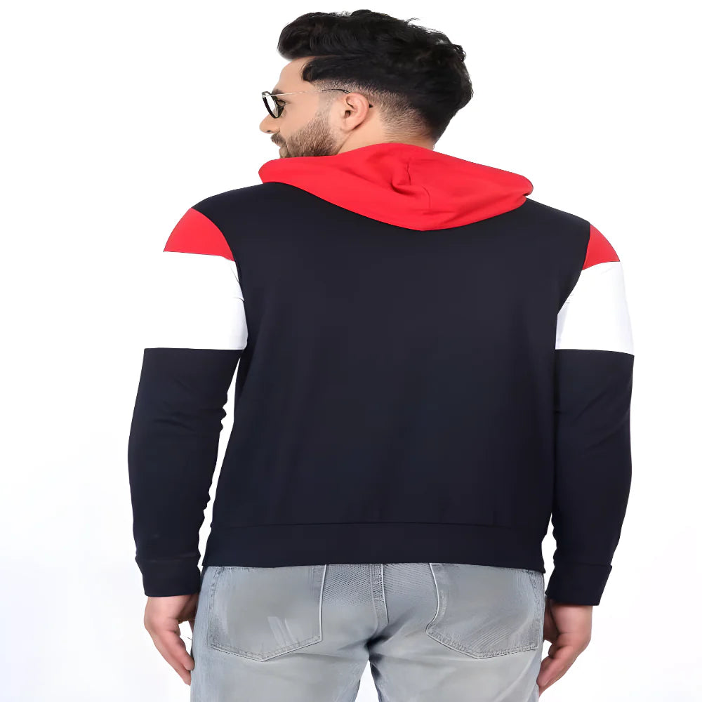 Men’s Color Block Hoodie Tee clothing