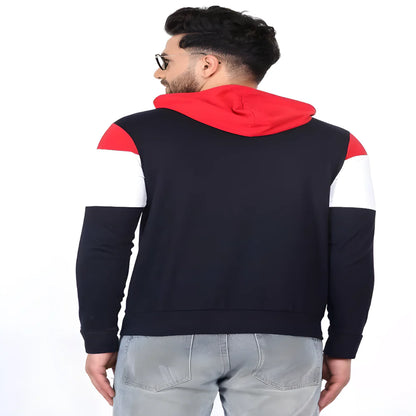 Men’s Color Block Hoodie Tee clothing