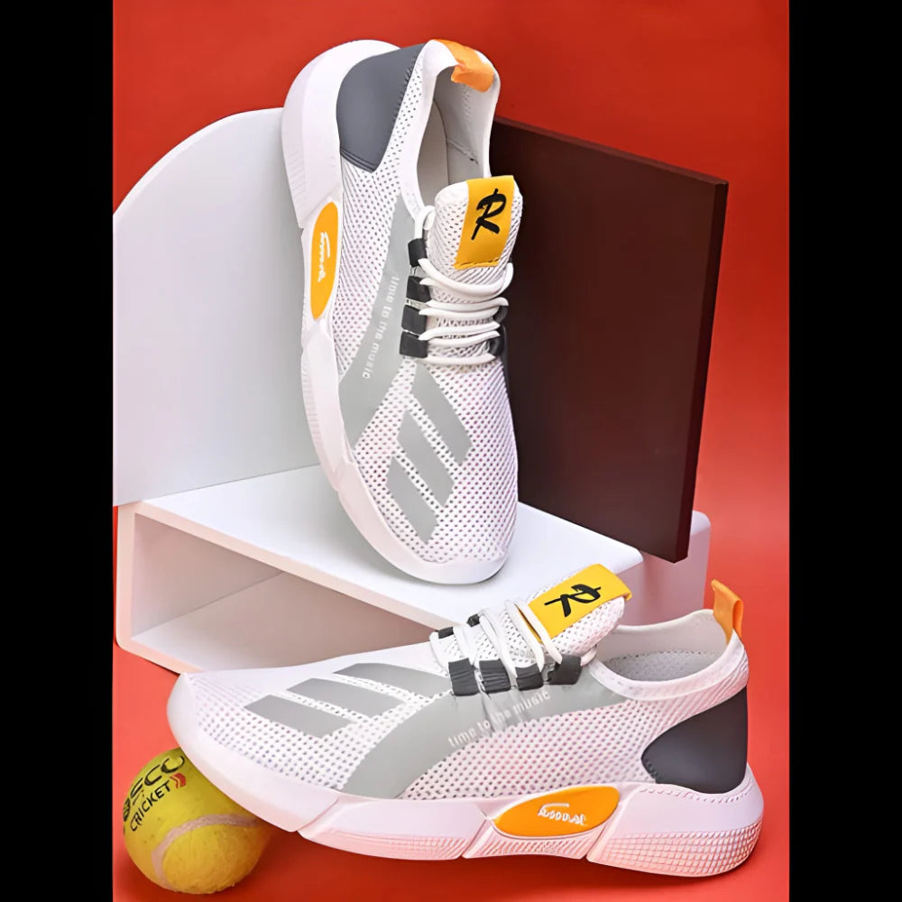 Men’s Lightweight White Sneakers 6 Shoes