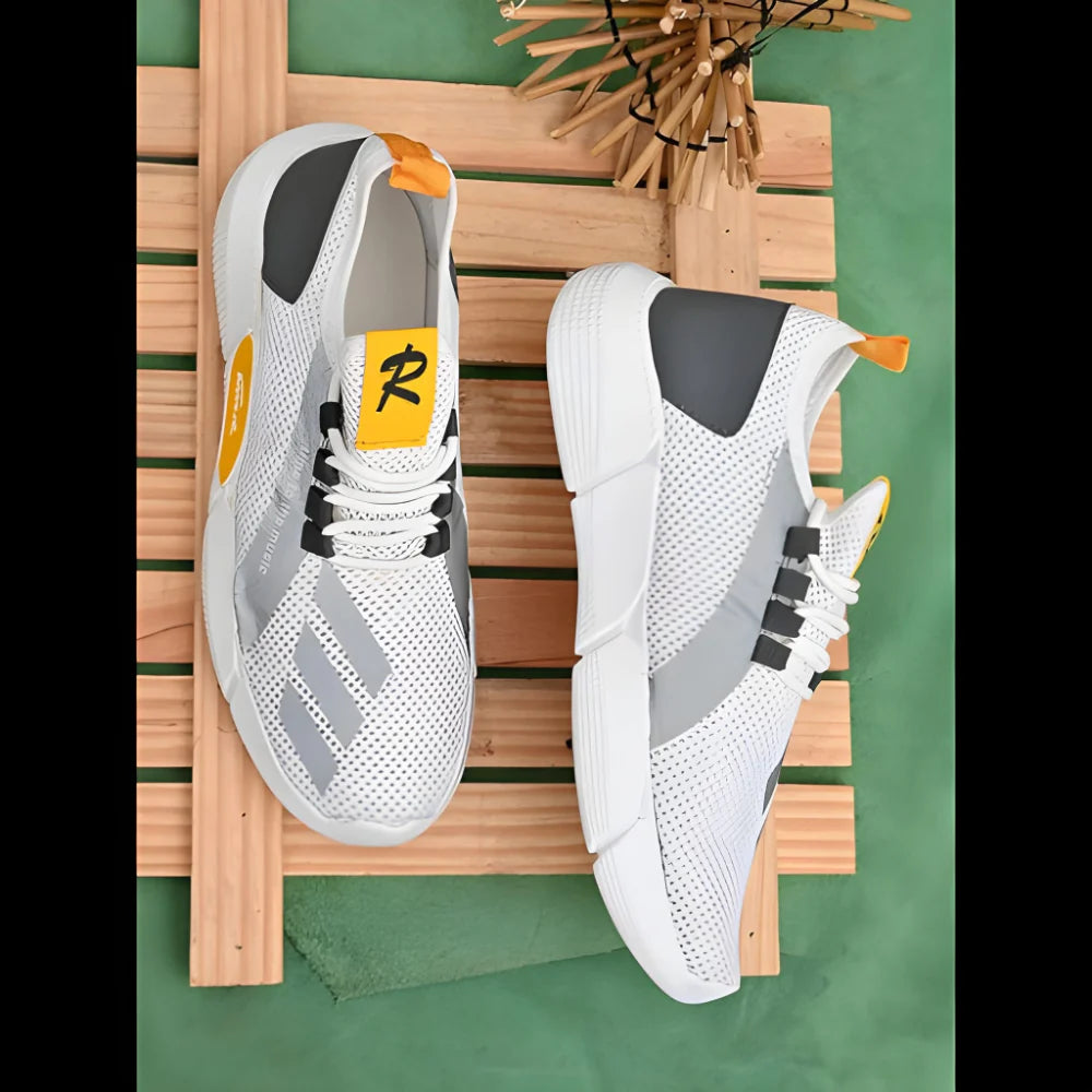Men’s Lightweight White Sneakers Shoes