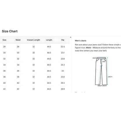 Men’s Loose Fit Mid Rise Black Jeans