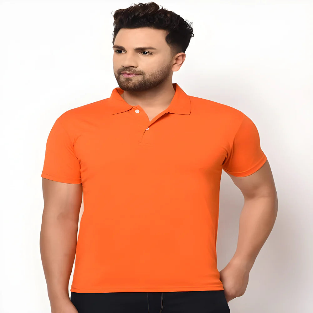 Men’s Orange Polo Shirt