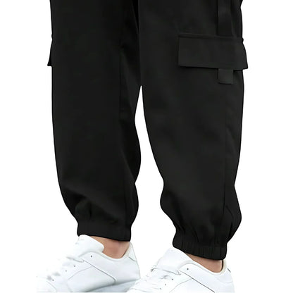 Men’s Solid Cargo Pant Black