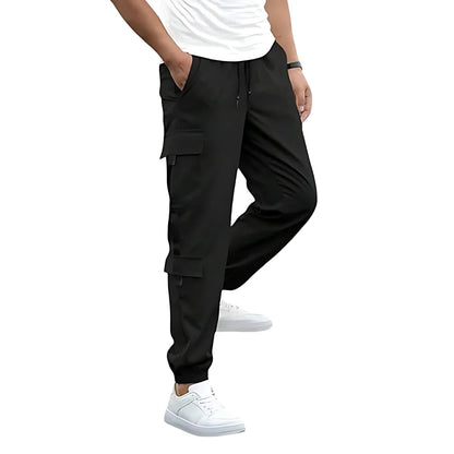 Men’s Solid Cargo Pant Black