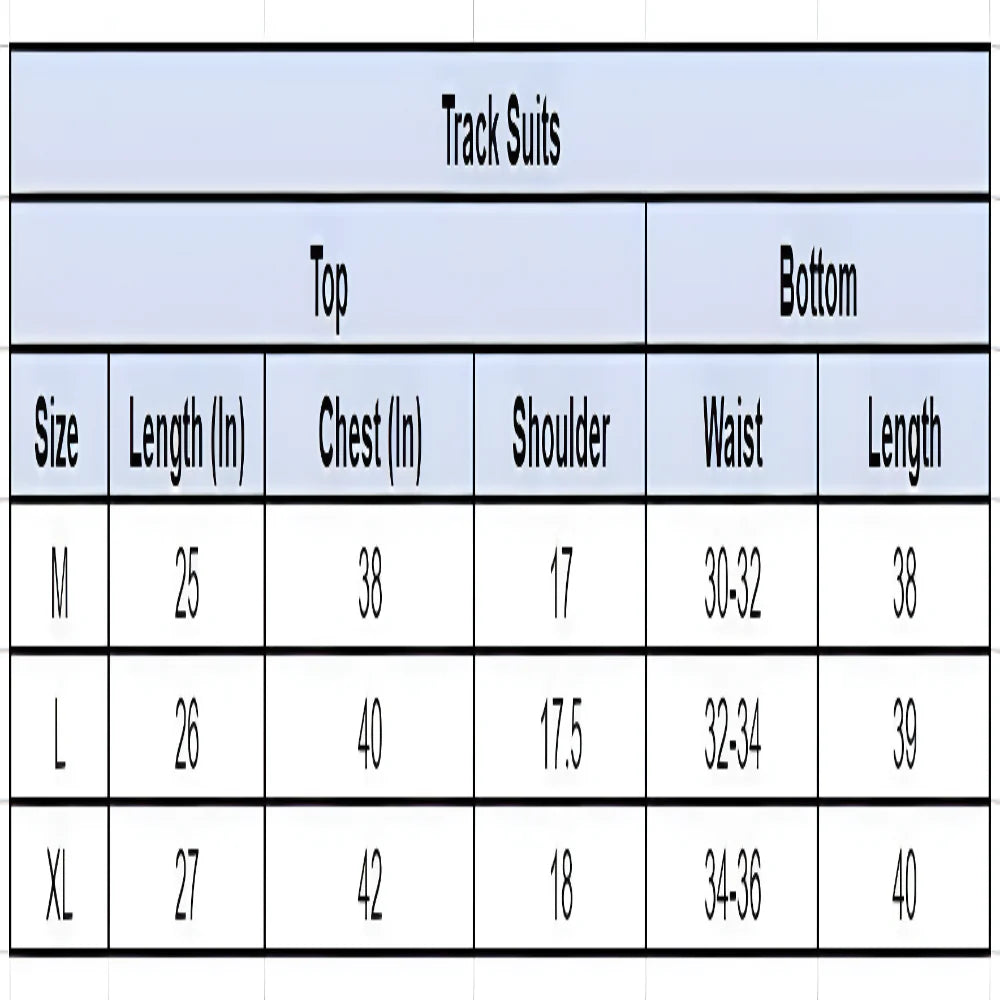 Men’s Sporty Co ord Set clothing