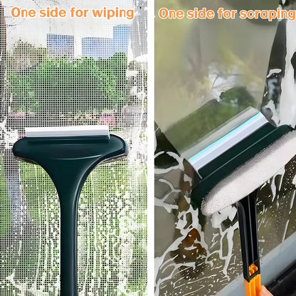 Clean Window Mesh Mesh Cleaning Brush and Wiper with Extended Handle, Ergonomic Window ...