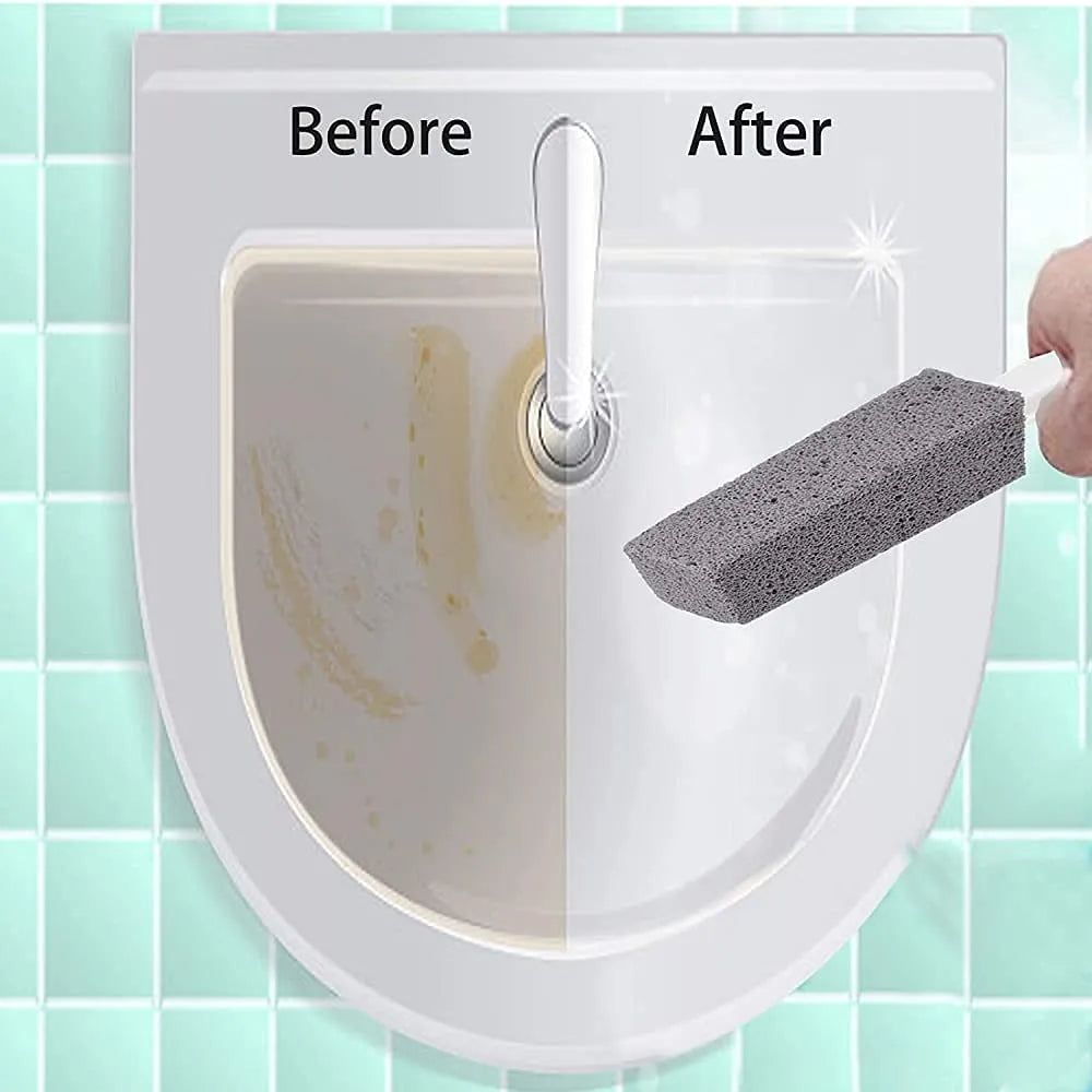 Metal 2 Pcs Toilet Cleaner Brush With Handle (Pack of 2) Home Improvement