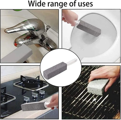 Metal 2 Pcs Toilet Cleaner Brush With Handle (Pack of 2) Home Improvement