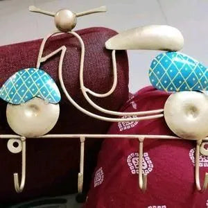 Metal Key Hanger Scooter Wall Hanging Home Improvement