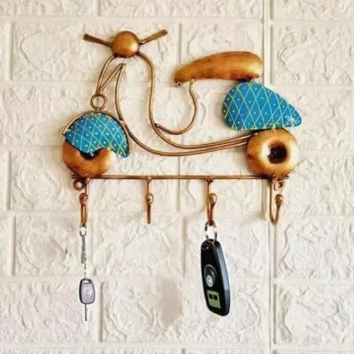 Metal Key Hanger Scooter Wall Hanging Home Improvement