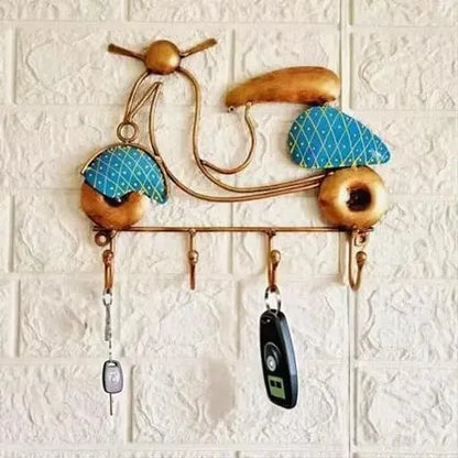 Metal Key Hanger Scooter Wall Hanging Home Improvement