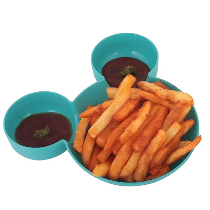 Mickey Shaped Kidssnack Serving Sectioned Plate - Home & Kitchen
