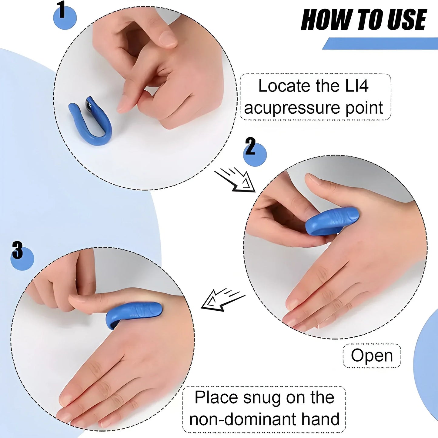 Best migraine relief acupressure clip - manual massage tools | 2025 | fast shipping