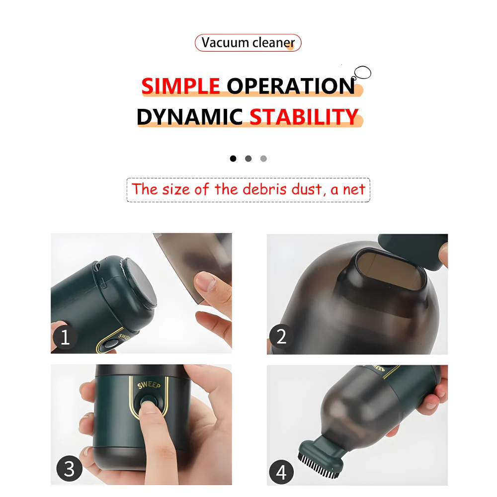 Mini Cordless Desk Vacuum Electronics