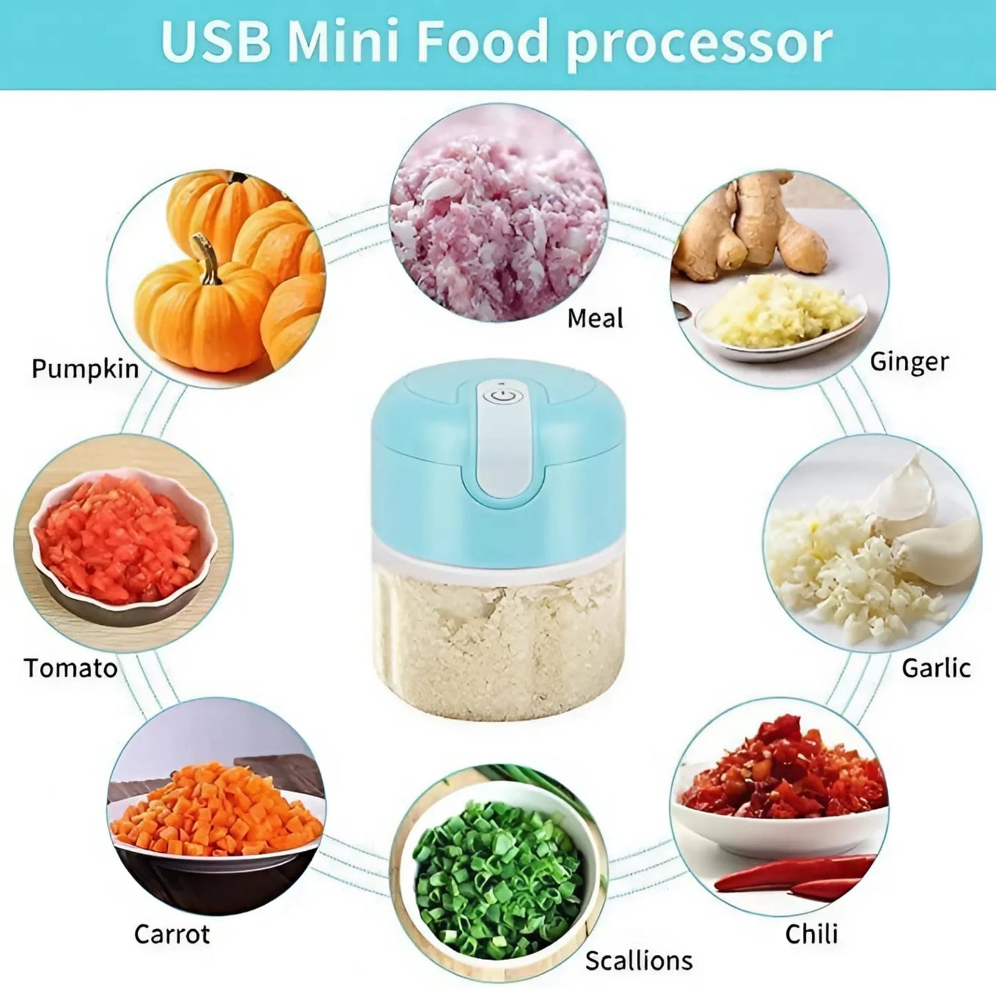 Mini Electric Food Chopper Home & Kitchen
