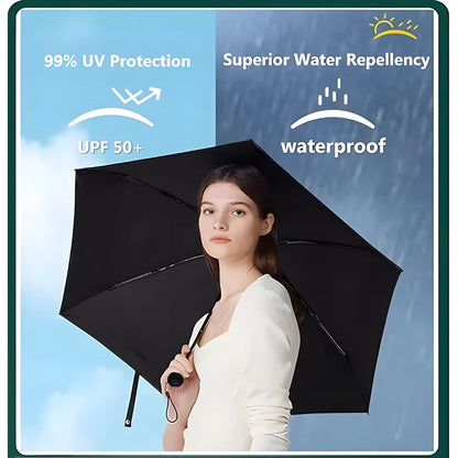 Mini Umbrella with Case for Men & Women (Manual Open)