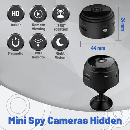 Mini Wireless WiFi,Cameras with Indoor Video Recorder