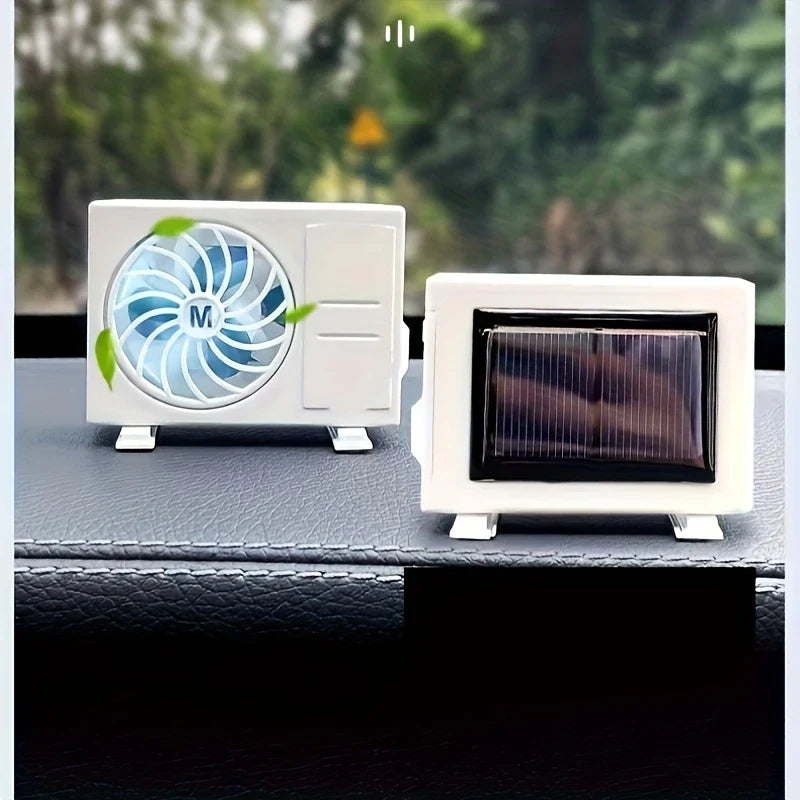 Miniature AC design Solar Powered Car Air freshener Diffuser car accessories