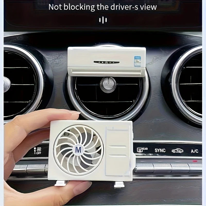 Miniature AC design Solar Powered Car Air freshener Diffuser car accessories