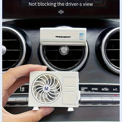 Miniature AC design Solar Powered Car Air freshener Diffuser car accessories