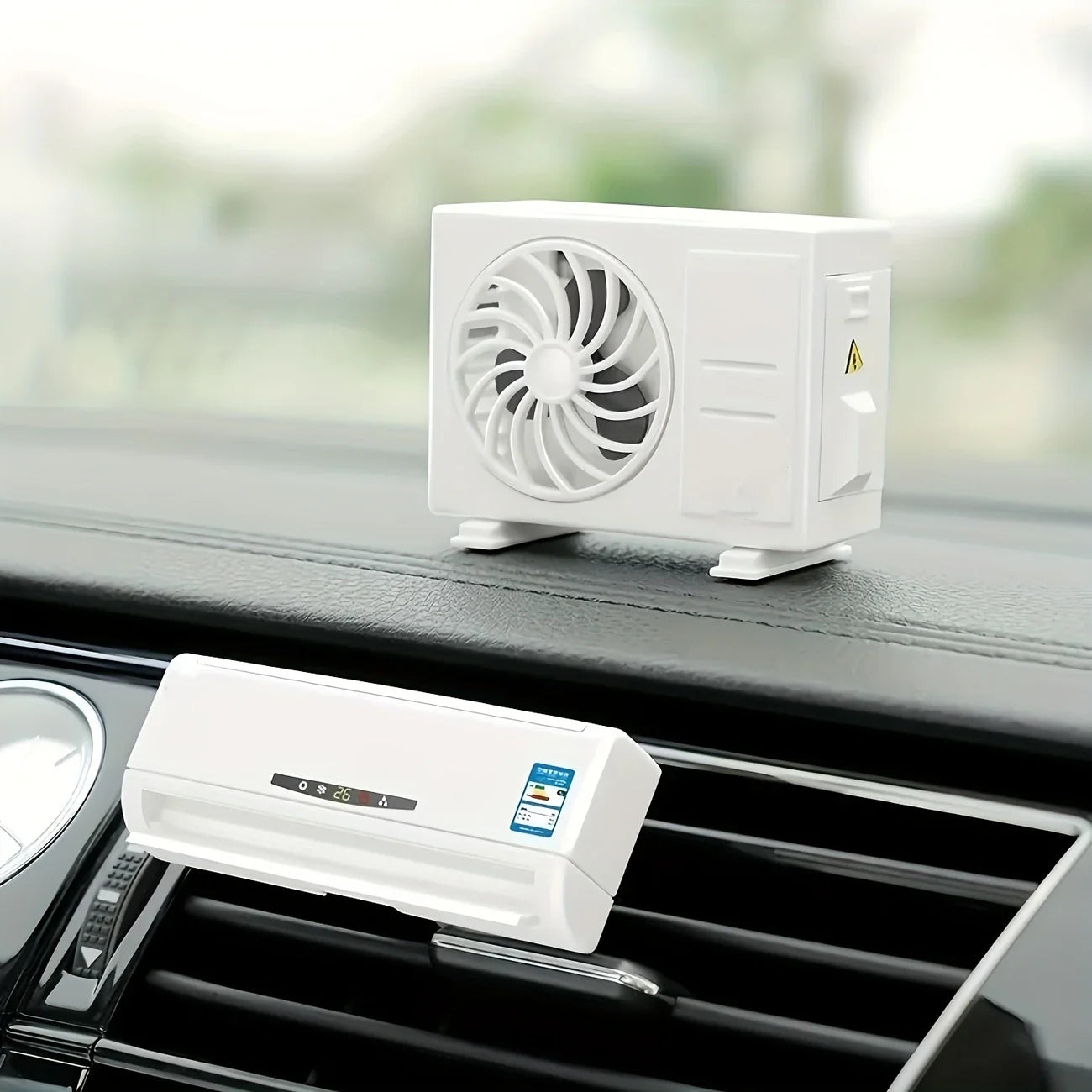 Miniature AC design Solar Powered Car Air freshener Diffuser car accessories