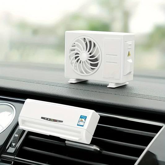 Miniature AC design Solar Powered Car Air freshener Diffuser car accessories