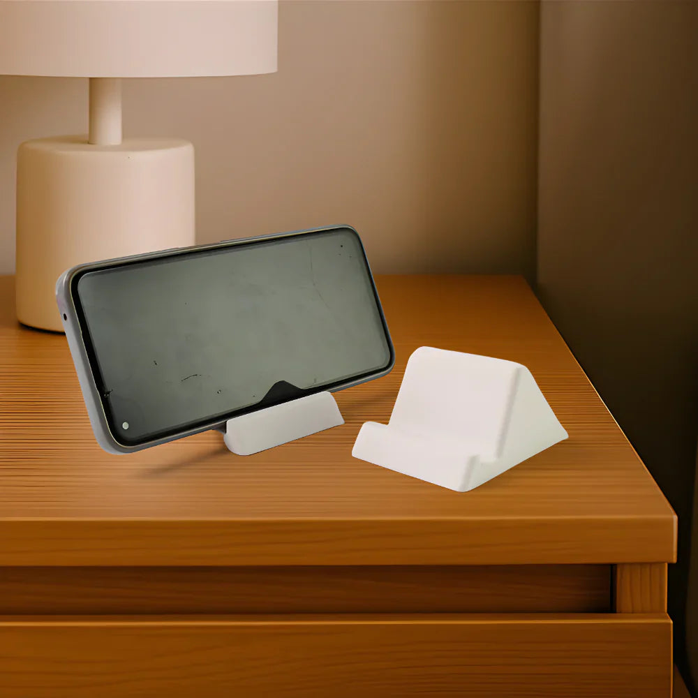Basic Square Phone Stand Compact Plastic Phone Stand with Angled Design – Lightweight and ...