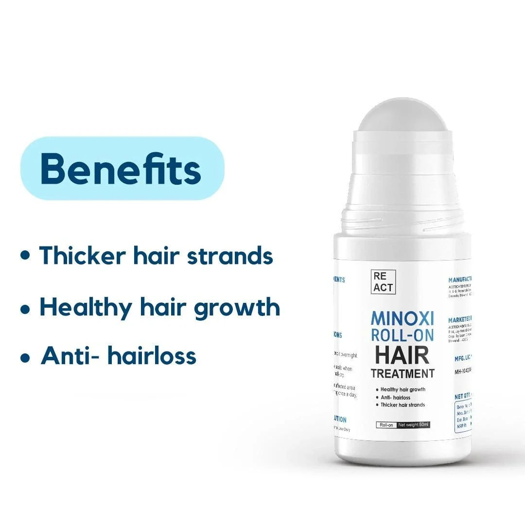 Minoxi Roll On Hair Treatment Hair Growth Serum For Women & Men