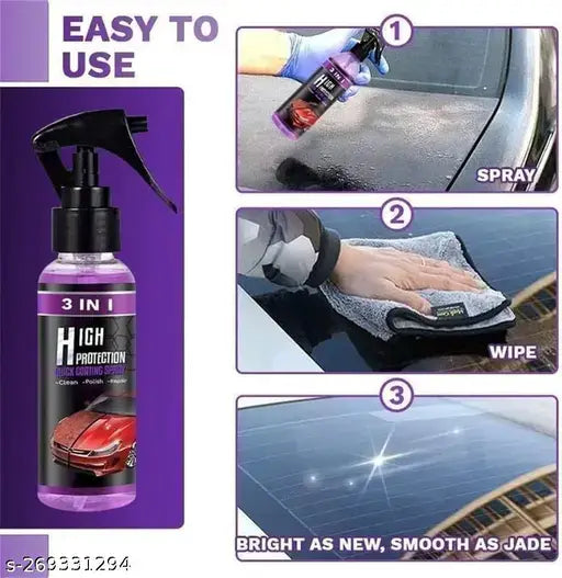 3 in 1 High Protection Quick Car Coat Ceramic Coating Spray