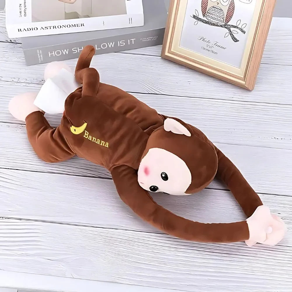 Monkey Plush Tissue Holder