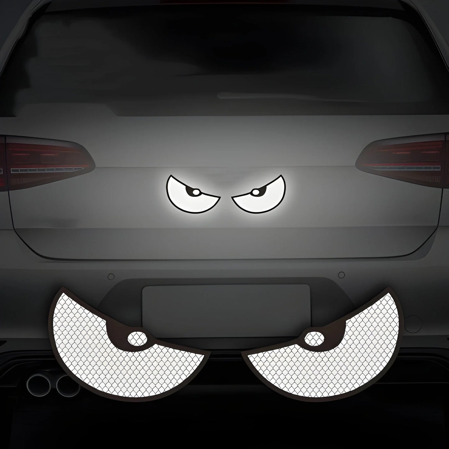 Monster Eyes Reflective Stickers
